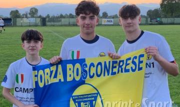 Leonardo Motta, Mirko Sgroi, Christian Bonfiglio Mappanese-Bosconerese 0-8 Ivrea Under 14