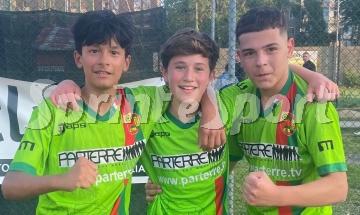 Jerald Cartagena, Christian Russo e Gabriele Iavernaro &bull; ROND&Ograve; DINAMO UNDER 14