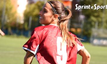 Eccellenza Femminile, Accademia Torino-Union Novara 2-1: l'esultanza di Desiree Bongiorno (foto Cassar&agrave;)