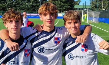 UNDER 15 ÉLITE VIRTUS CISERANO BERGAMO • Edoardo Orlandi, Leonardo Rota e Daniele Morreale
