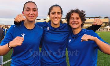 Rappresentativa Femminile Under 21 Piemonte e Valle d'Aosta: Sara Campasso, Olivia Rigazzi, Cecilia Doria