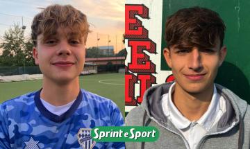 Cristian Forestiero e Giacomo Spinoccia; RODANO FC UNDER 19, CIMIANO UNDER 14
