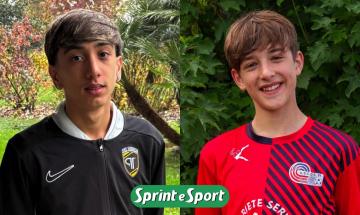 Cristian Forestiero e Giacomo Spinoccia; RODANO FC UNDER 19, CIMIANO UNDER 14