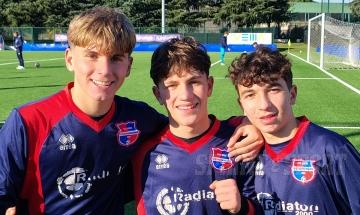 UNDER 15 ÉLITE VIRTUS CISERANO BERGAMO • Daniele Morreale, Tommaso Cristini e Christian Tofanelli