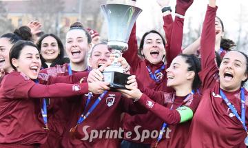 COPPA ITALIA ECCELLENZA FEMMINILE: La gioia del Torino Women con il trofeo