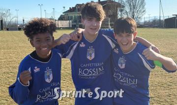 Under 14 Provinciali Pinerolo, San Secondo-Luserna: 0-3. In foto. Navarro Son Levi, Davit Lorenzo e Gamba Edoardo.