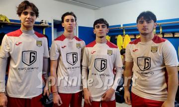 Pietro Peverati, Simone Gallizio, Gabriele Tedesco e Andrea Beltino: Under 18 Autovip San Mauro-Castellazzo 4-0