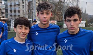 Rappresentativa Piemonte VdA Under 15 &bull; Alessandro Borelli (Pro Eureka), Simone Scalerandi (Morevilla) e Leonardo Demichelis (Centallo)