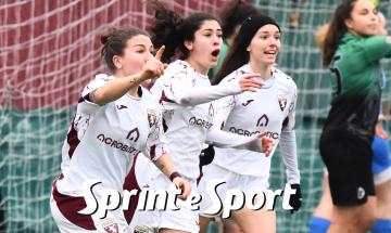 Serie C Femminile, Torino-Angelo Baiardo 1-3: le proteste granata per il gol annullato sull'1-1 (foto Cassar&agrave;)