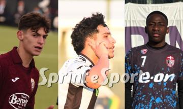UNDER 16 &bull; Alessandro Rua (Torino), Lorenzo Cammarata (Bra) e Sualeh Camara (Virtus Entella)