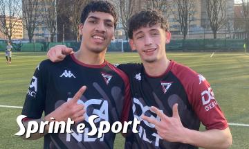 Under 19 Piemonte Torino, Dorina-Academy Vanchiglia 1-4, in foto: Leon Gonzales e Mattia Marchetti