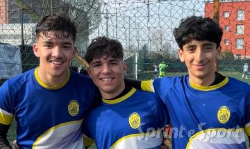 Moemen Mhaouech, Alessio Broscoi e Hamza El Haddaoui Virtus Accademia-Rebaudengo 0-5 Torino Under 15