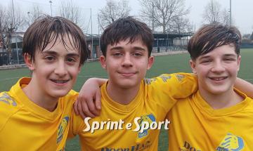 Under 14 Torino Provinciali Paradiso-Fiano Plus 6-0: Tommaso Montagna, Riccardo Montera e Amedeo Le Voci