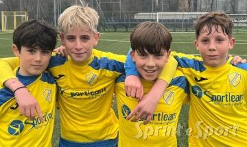 Nicolo Giuliani, Mattia Di Maro, Simone Monti, Gabriele Pagani; PERGOLETTESE UNDER 13