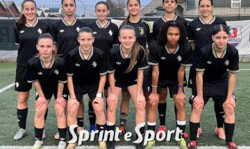 Le bianconere scese in campo nella vittoria nella vittoria per 9-0 con la Sampdoria (Under 15 Interregionale)