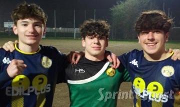 Andrea Galasso, Luca Lauretani e Gabriele Palanga; BAGGIO UNDER 14