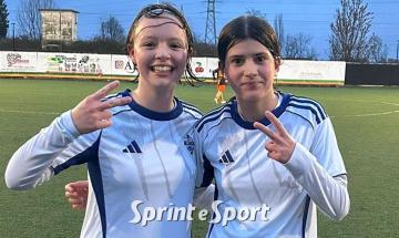 UNDER 15 FEMMINILE: Venaria - Como 1-2, le marcatrici Tosca Rotondo e Cecilia Redaelli