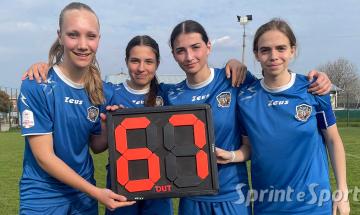UNDER 17 FEMMINILE: Mappanese - Aosta Calcio 0-10, le marcatrici Ginevra Perino, Alice Muscar&agrave;, Gaia Paonessa e Rita Zappia