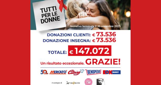 Dimar, un cinquantesimo da record: 147 mila euro per le donne