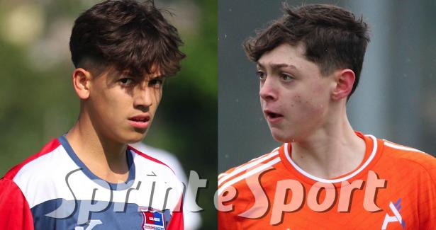 Ferrel (Virtus Ciserano Bergamo) e Romano (Alcione)