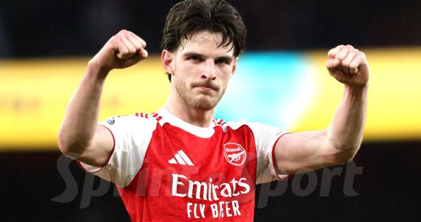 Declan Rice, centrocampista dell'Arsenal e della Nazionale Inglese