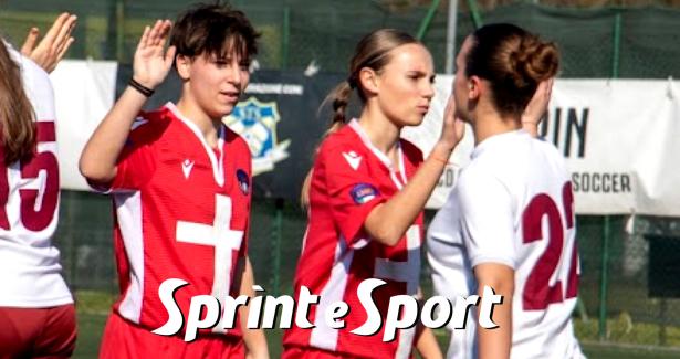 Under 21 Rappresentativa Femminile Piemonte VdA-Accademia Torino 2-3: Gaia Alberto, Emma Nota e Maria Sole Brandi (foto Luigi Doria)