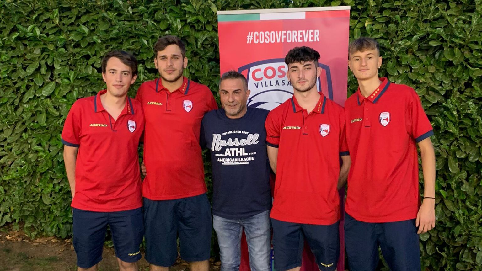 I "promossi" dalla Juniores: da sinistra Peri, Biella, Bombini e Capelli