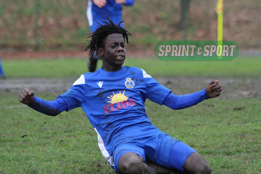 La gioia irrefrenabile di Bamba dopo il gol del 2-0