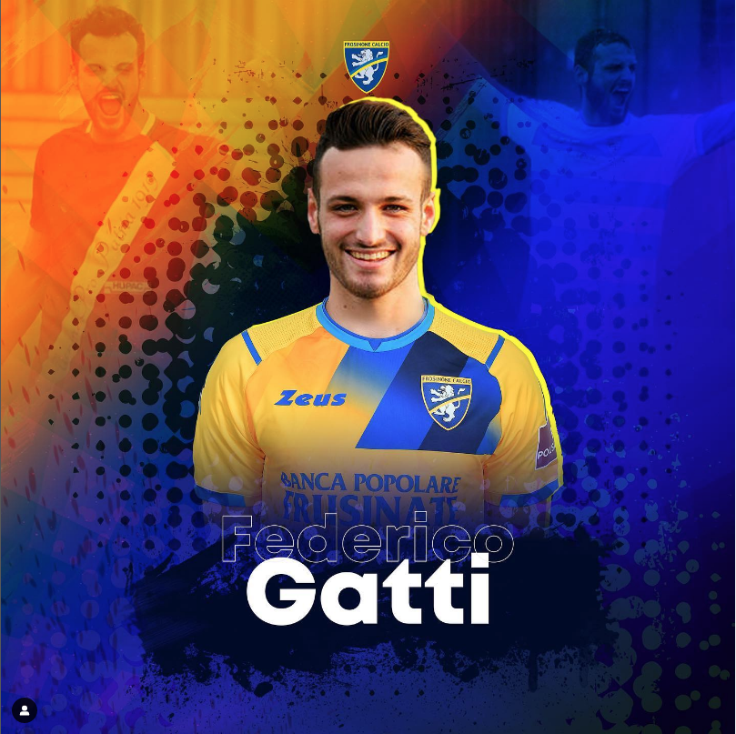 Federico Gatti. Il post di benvenuto del Frosinone