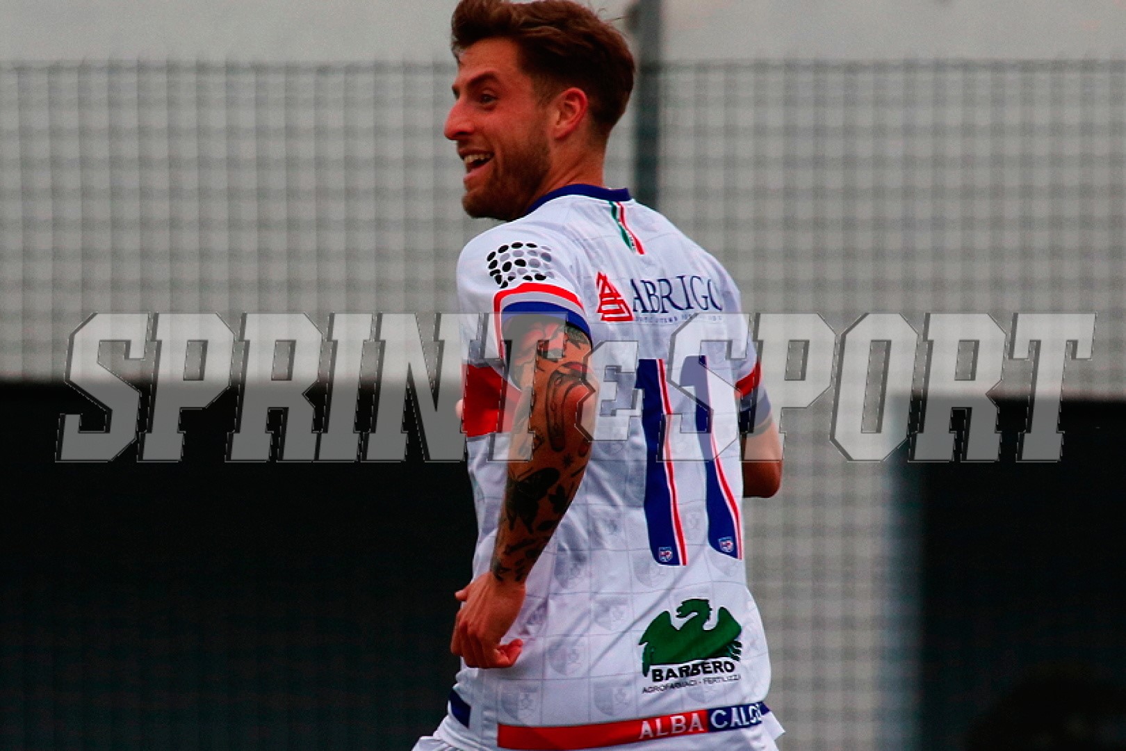 Edoardo Delpiano dopo il gol