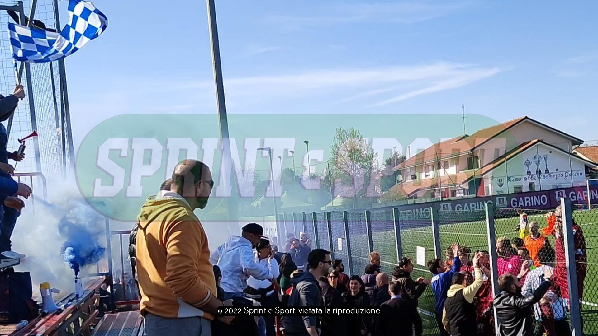 L'esultanza del Pinasca nel finale