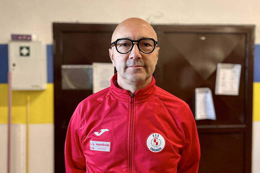 Roberto Romualdi, sorridente dopo la vittoria dei suoi ragazzi.