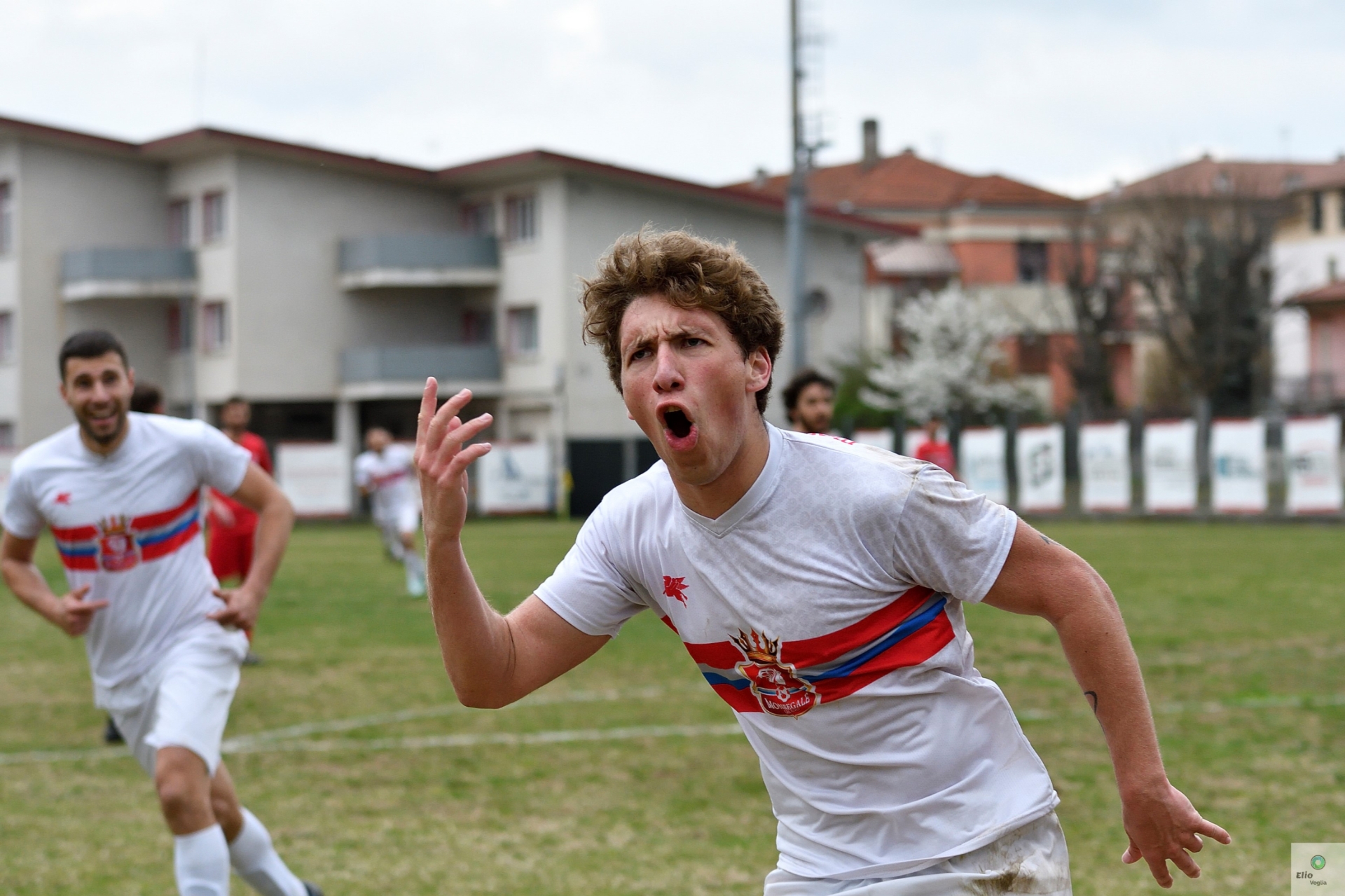 L'esultanza di Filippo Comino