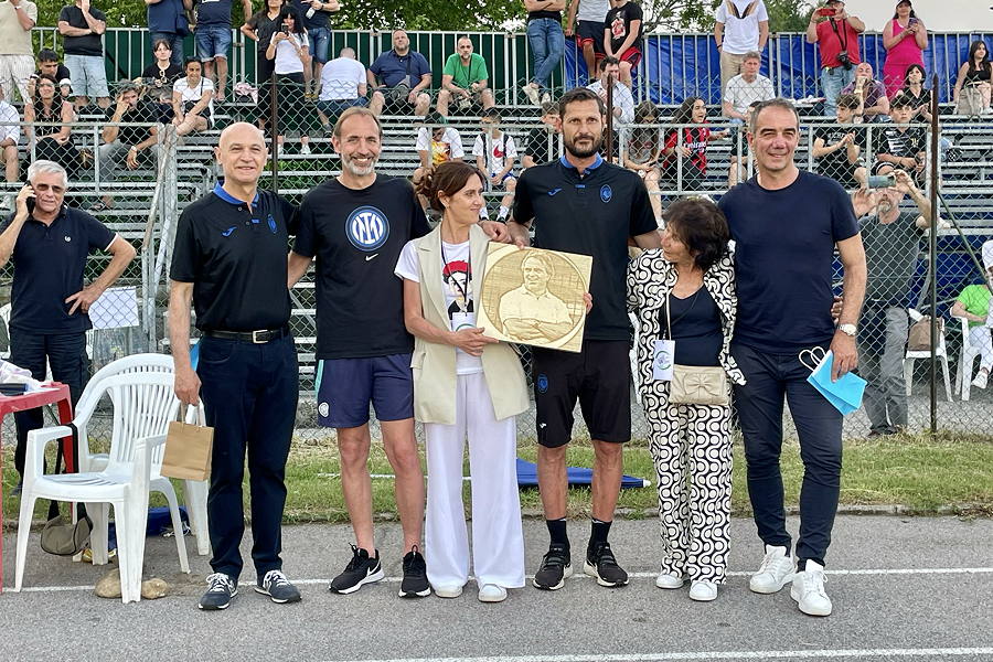 Gli ex giocatori di "Mister Modena", da sinistra: Merletti, Cortinovis, Lorenzi e Taldo