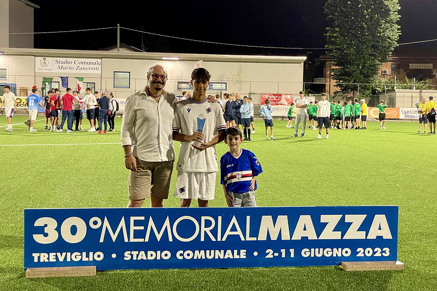 Achille Colombo della Sampdoria &egrave; il capocannoniere del Memorial Mazza categoria Under 16