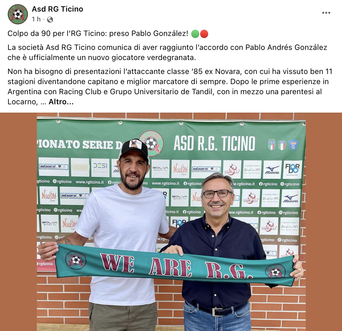 RG TICINO SERIE D - PABLO GONZALEZ