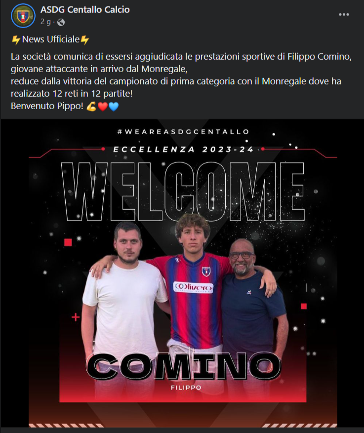 Filippo Comino al Centallo