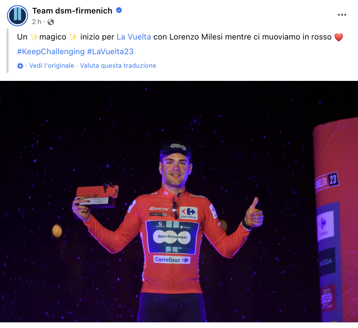 VUELTA DI SPAGNA - LORENZO MILESI