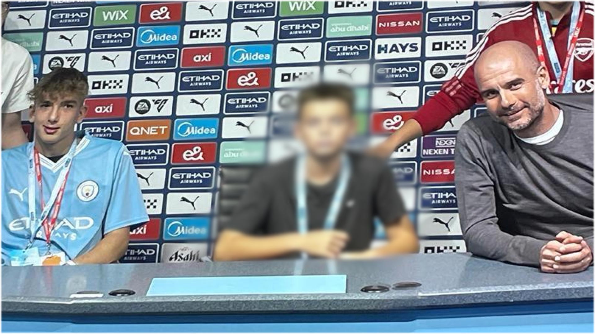 Mattia Fedele e Pep Guardiola