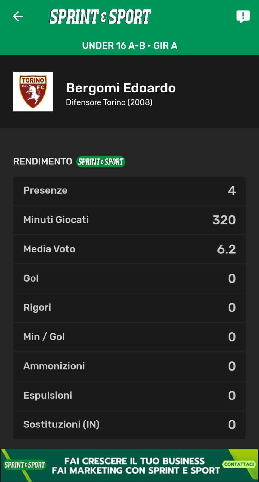 Le statistiche di Edoardo Bergomi