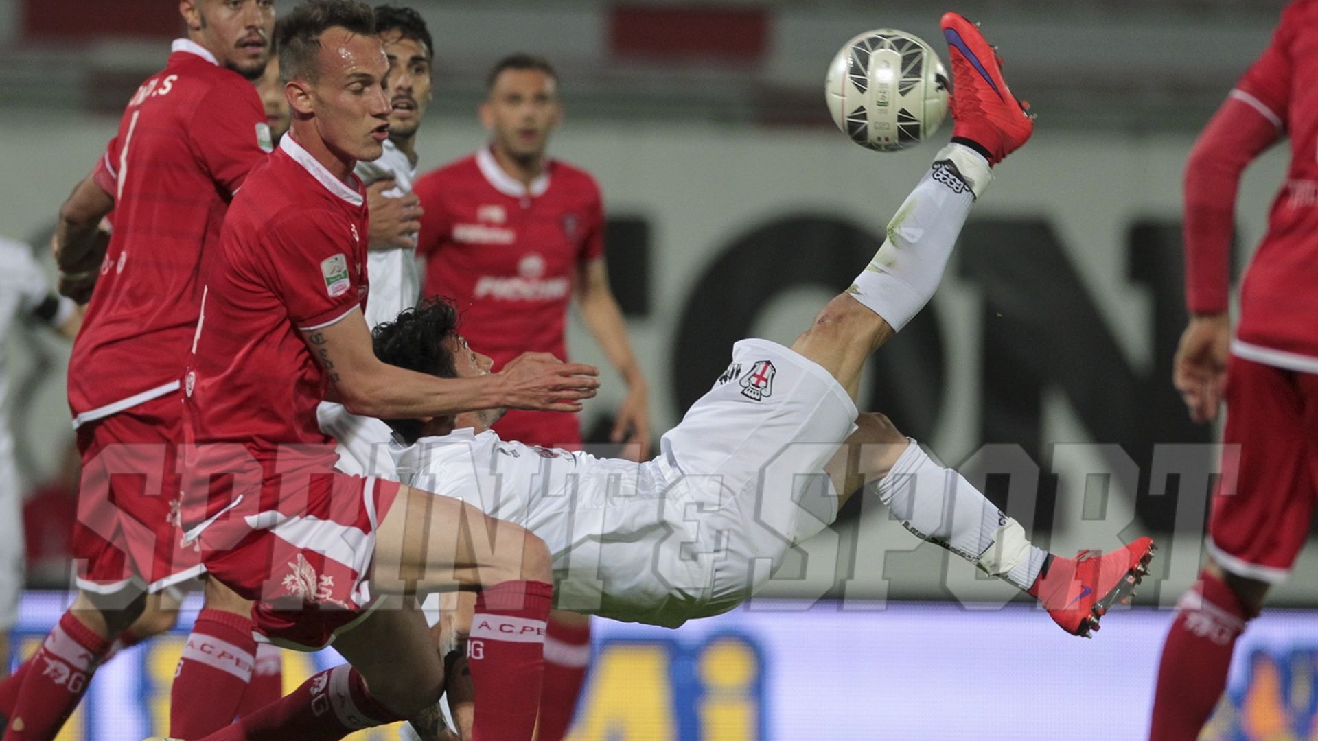 PERUGIA-PRO VERCELLI SERIE B 2015-2016 - GOL MATTIA MUSTACCHIO