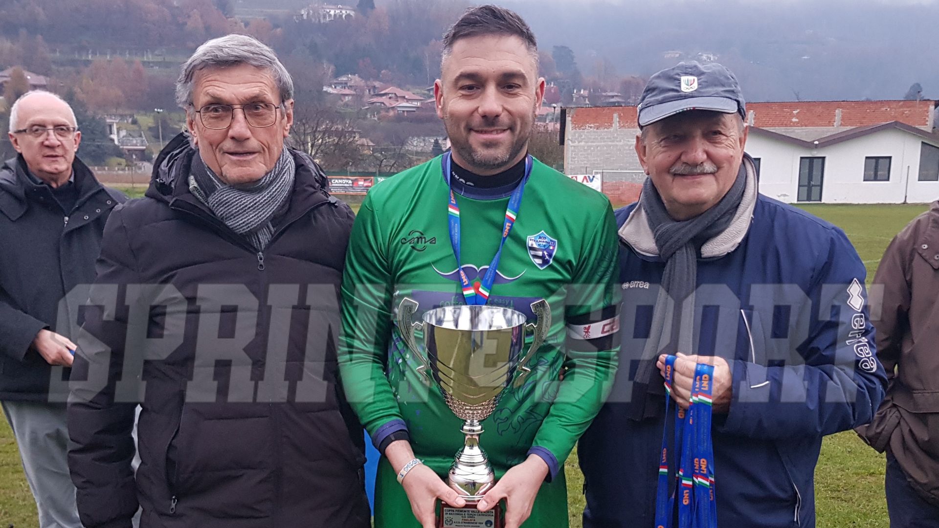STRAMBINESE-SANGIUSTESE COPPA SECONDA E TERZA CATEGORIA - PREMIAZIONE STRAMBINESE FABIO GILLONE