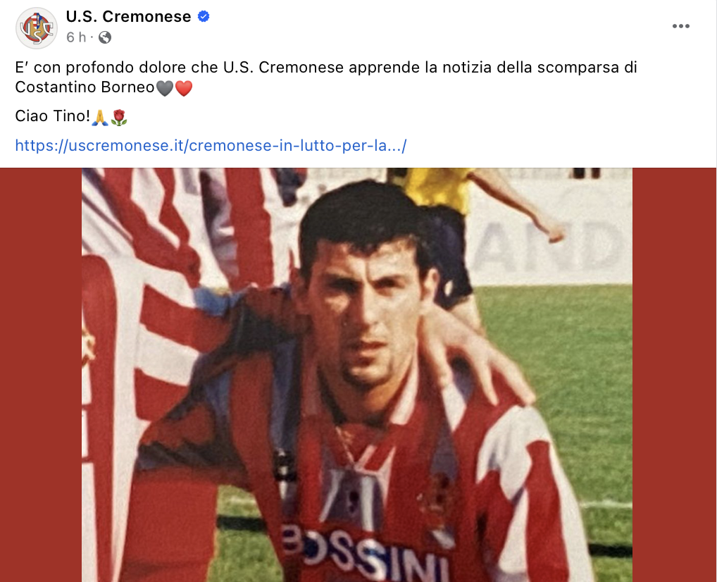 CREMONESE - RICORDO TINO BORNEO