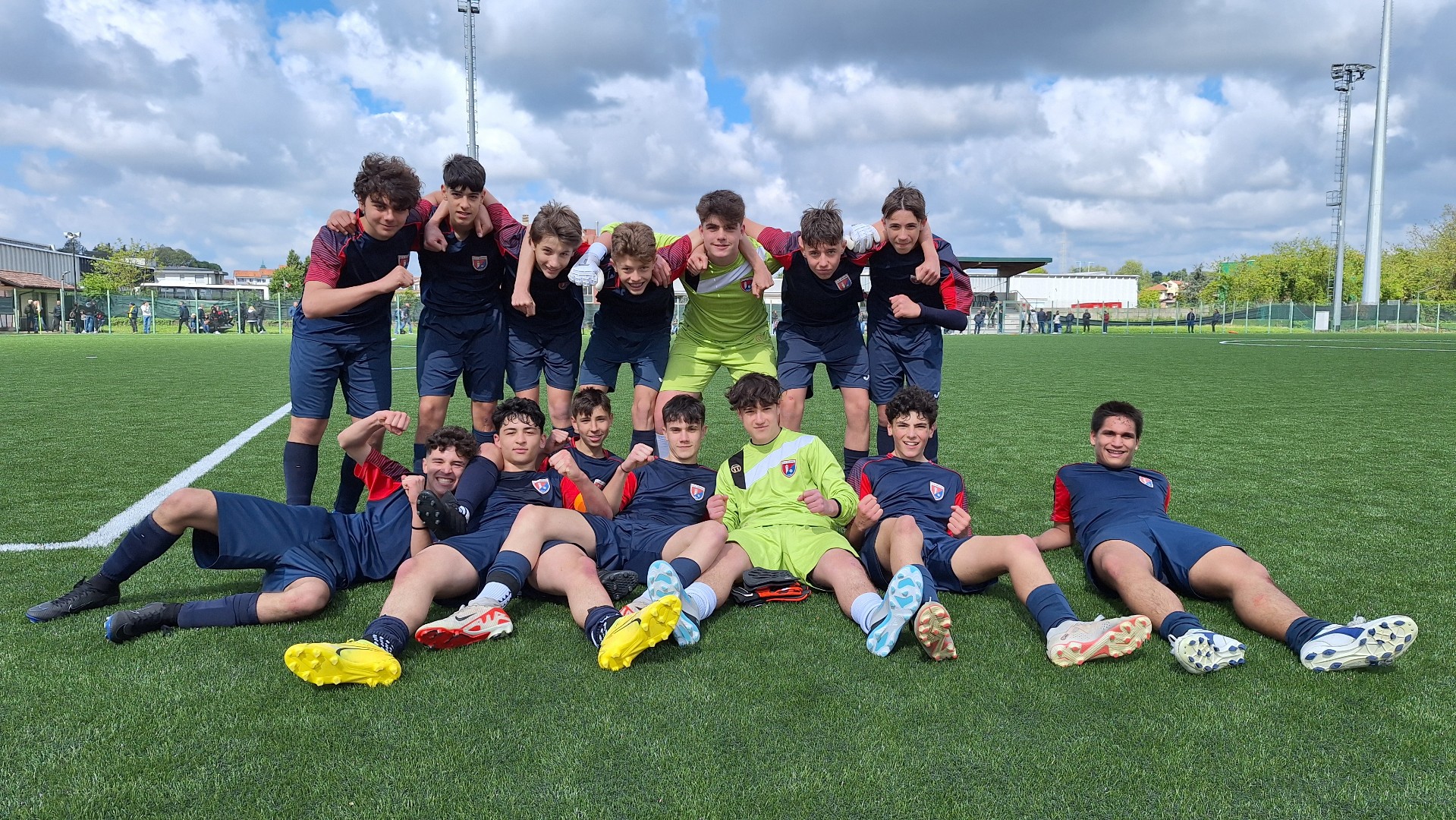 Tutto il Biassono in festa per aver raggiunto i playoff