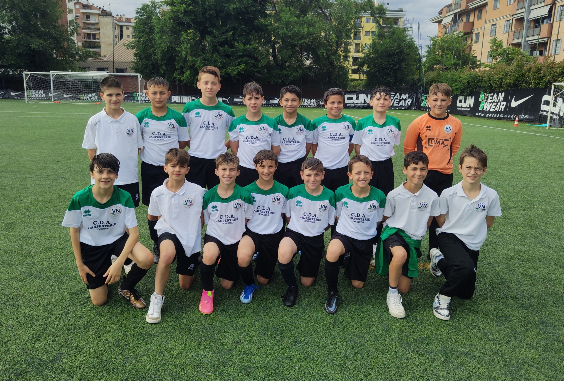 La Vis Nova al completo nella foto pre-partita