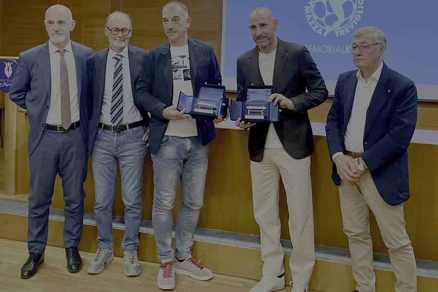 I vincitori della Panchina d'argento 2024, Ivan Del Prato per la categoria dilettanti e Davide Possanzini per i professionisti