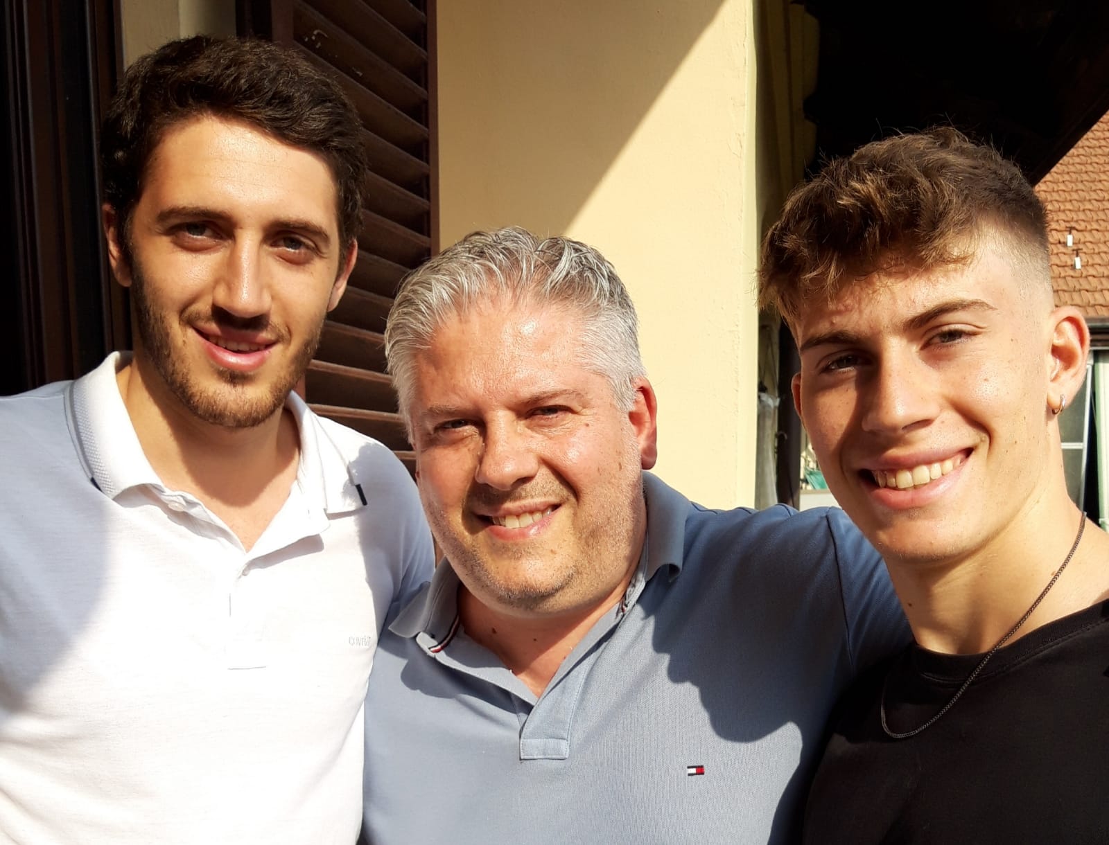 Il trio Cavallo: partendo da sinistra verso destra Lorenzo, Fabrizio e Alessandro