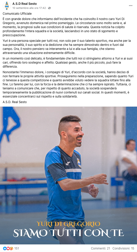 YURI DI GREGORIO - ASD REAL SESTO