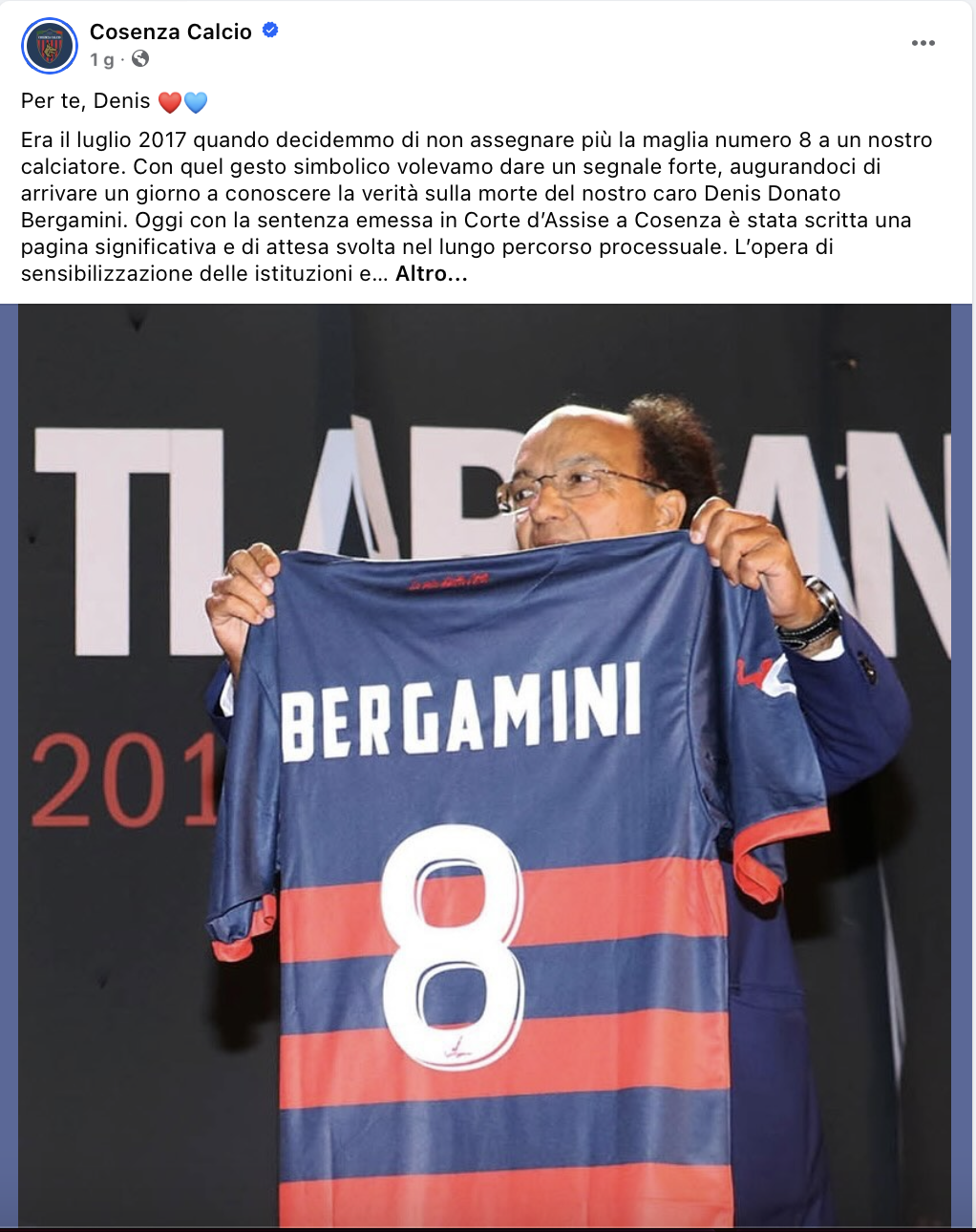 COSENZA SERIE B FACEBOOK