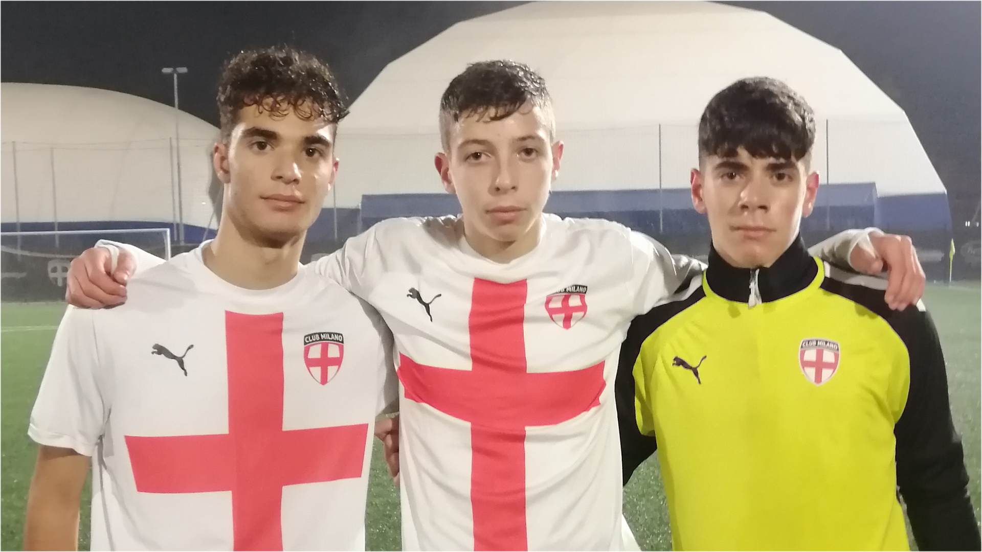 Tilocca, D'Angelo, Cordoni Club Milano U15